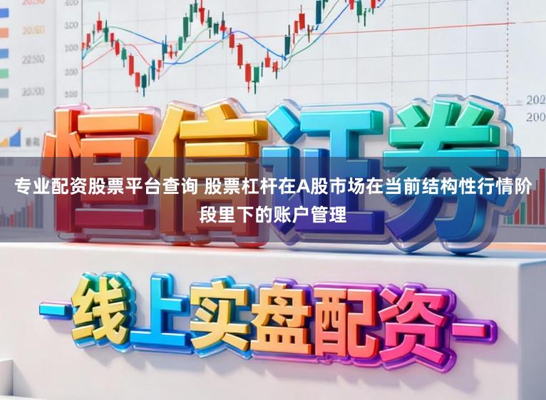 专业配资股票平台查询 股票杠杆在A股市场在当前结构性行情阶段里下的账户管理