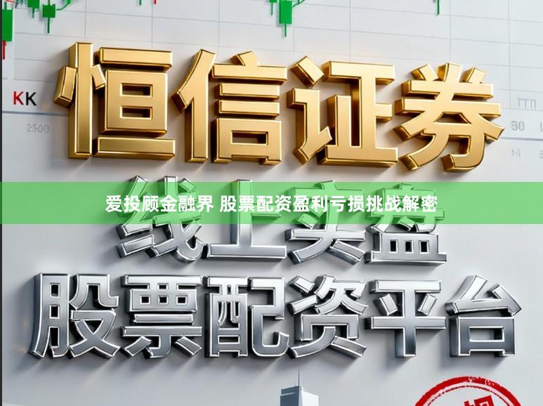 爱投顾金融界 股票配资盈利亏损挑战解密